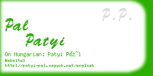 pal patyi business card